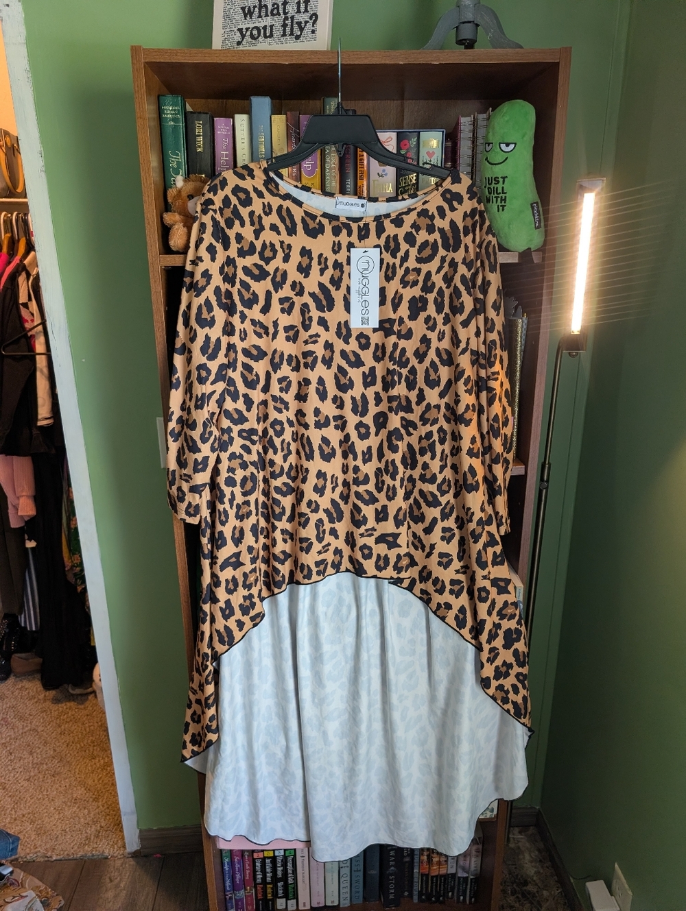 NWT Nuggles Leopard High Low Tunic - Picture 2 of 6